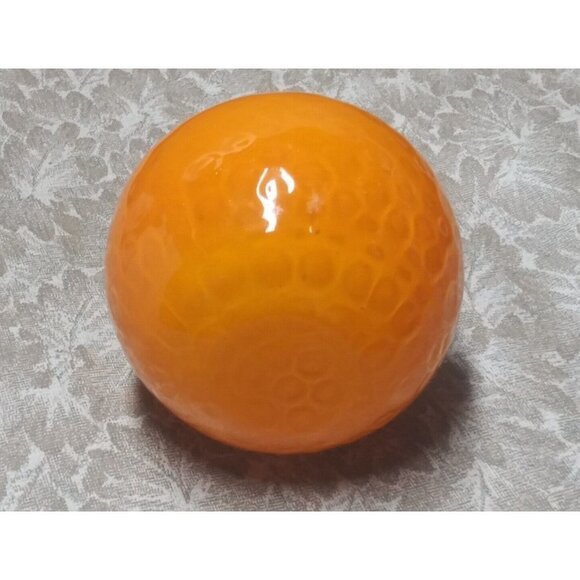 Murano Style Art Glass Orange fruit beautiful excellent condition 3.75" x 3.5" - Picture 5 of 8